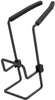 Metalen Gootsteen Rek Muur Sucker Spons Opslag Drogen Houder Aanrecht Zeep Stand Schotel Doek Plank Organisator Keuken zwart