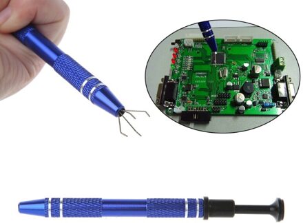 Metalen Grabber Pincet Voor Aangrijpend Tiny Componenten & Ic Chips Duurzaam Hand Tool