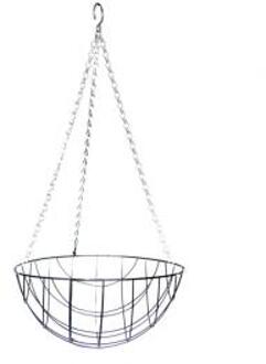 Metalen hanging basket 30cm Zwart