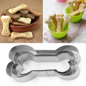 Metalen Hond Bot Poot Cookie Cutter Mold Diy Fondant Suiker Ambachtelijke Pastry Biscuit 3D Bakvorm