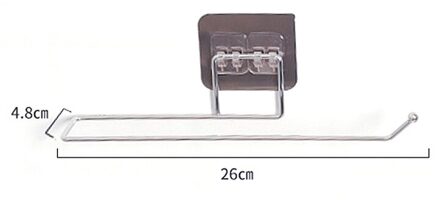 Metalen Ijzer Handdoekenrek Opslag Houder Opknoping Keuken Papierrol Organizer Tissue Hanger Handdoek Bar Badkamer Keuken Hardware