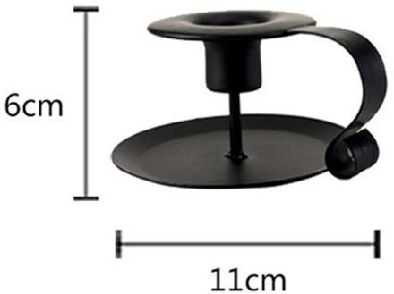 Metalen Kaarshouder Ronde Iron Art Kandelaar Taper Kerst Tafel Diner Desktop Ornament Home Decor De