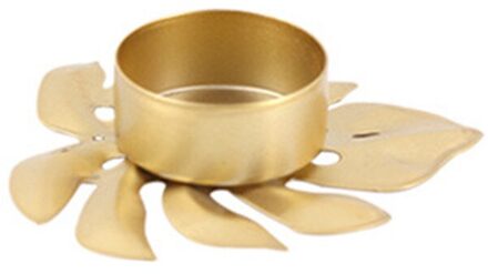 Metalen Kandelaar Prachtige Stabiele Bladeren Kandelaar Lichtgewicht Draagbare Ijzeren Kandelaars Creëren Warme Romantische Sfeer 01