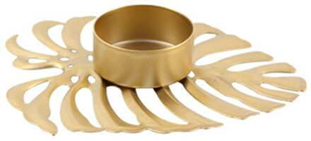 Metalen Kandelaar Prachtige Stabiele Bladeren Kandelaar Lichtgewicht Draagbare Ijzeren Kandelaars Creëren Warme Romantische Sfeer 02