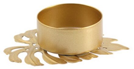 Metalen Kandelaar Prachtige Stabiele Bladeren Kandelaar Lichtgewicht Draagbare Ijzeren Kandelaars Creëren Warme Romantische Sfeer 03