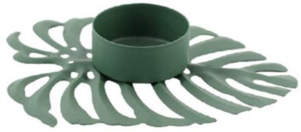 Metalen Kandelaar Prachtige Stabiele Bladeren Kandelaar Lichtgewicht Draagbare Ijzeren Kandelaars Creëren Warme Romantische Sfeer 06