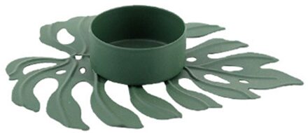 Metalen Kandelaar Prachtige Stabiele Bladeren Kandelaar Lichtgewicht Draagbare Ijzeren Kandelaars Creëren Warme Romantische Sfeer 08