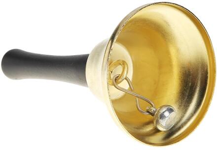 Metalen Kerst Hand Bell Nobele Receptie Diner Party Decor Jingle Bells Kerstboom Party Decoratie Kerstman Tafelbel Goud