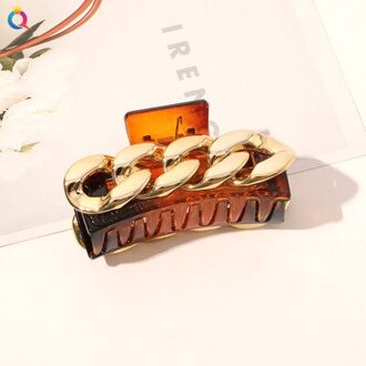 Metalen Ketting Clip Vangst Eenvoudige Grote Terug Hoofd Gebroken Haar Clip Vrouwelijke Hoofdtooi Temperament Shark Clip TE094