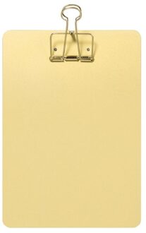 Metalen Klembord Schrijfblok Bestand Mappen Document Holder School Briefpapier Geel