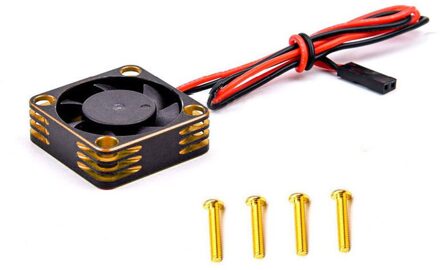 Metalen Koelventilator Motor Warmteafvoer Voor 3650 3660 550 540 Motor 1/10 Rc Auto Axiale SCX10 Traxxas TRX4 geel
