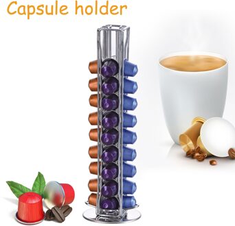 Metalen Koffie Pods Houder Ijzer Chroom Plating Stand Koffie Capsule Opbergrek Dolce Gusto Capsule