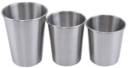 Metalen Kop Koude Drinkbeker Tainless Staal Krimpen Bier Mokken Capaciteit 230/350 Ml Cup Outdoor Camping Wandelen Mok 350ml