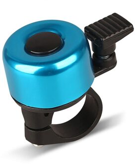 Metalen Legering Fietsstuur Bell Ring Mountainbike Veiligheidswaarschuwing Alarm Accessoires Fietsen Beschermende Speaker Loud Horn blauw