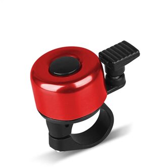 Metalen Legering Fietsstuur Bell Ring Mountainbike Veiligheidswaarschuwing Alarm Accessoires Fietsen Beschermende Speaker Loud Horn rood