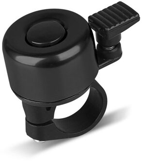 Metalen Legering Fietsstuur Bell Ring Mountainbike Veiligheidswaarschuwing Alarm Accessoires Fietsen Beschermende Speaker Loud Horn zwart