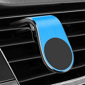 Metalen Magnetische Auto Telefoon Houder Voor Mercedes Benz R G Klasse Glk Gla W204 W251 W463 W176 Air vent Magnetische Houder Gps Houder blauw / For M ercedes logo
