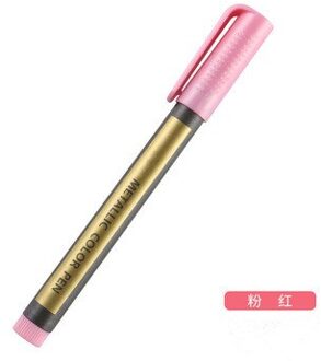 Metalen Marker Pen Metalen Permanente Verf Marker Waterdicht Diy Album Briefpapier Art Schilderij Tekening Art Supplies roze