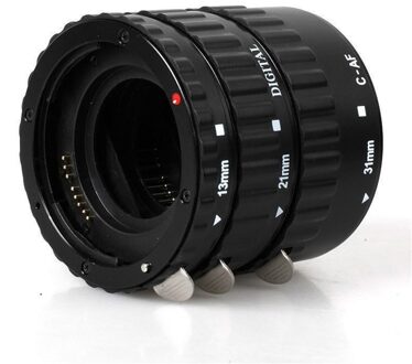 Metalen Mount Lens Adapter Auto Focus Af Macro Extension Tube Ring Voor Canon Eos EF-S Lens 750D 80D 7D T6s 60D 7D 550D 5D Mark Iv blauw