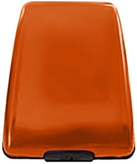 Metalen Multifunctionele Wallet Id Credit Card Wallet Aluminium Metal Case Box-Zwart Betaling Portemonnee Portemonnee # P30 Oranje