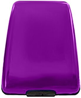 Metalen Multifunctionele Wallet Id Credit Card Wallet Aluminium Metal Case Box-Zwart Betaling Portemonnee Portemonnee # P30 Paars