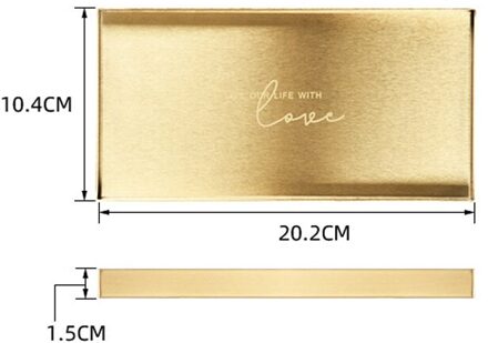 Metalen Opslag Lade Goud Vierkante Rechthoek Hexagon Fruitschaal Opslag Organisator Oorbel Ring Sieraden Display Rvs Lade about 260g