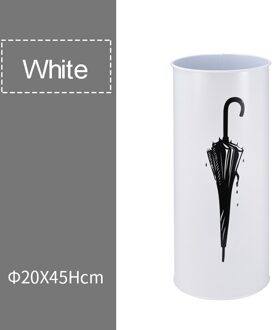 Metalen Paraplubak Zilver Zwart Wit Paraplu Holder Home Office Decor met en 4 Haken