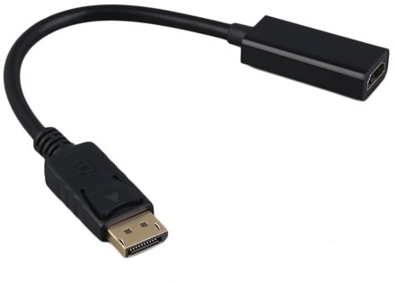 Metalen Plug-En-Play Energiebesparende 25Cm Display Port Dp Naar Hdmi-Compatibel Adapter Hd 1080P M/F Display Port Kabel Connector