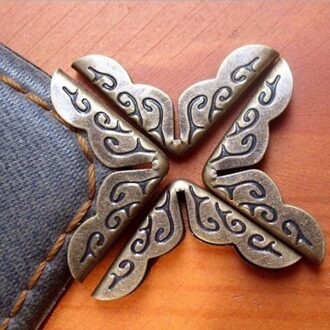 Metalen Praktische 100 Stks/partij Retro Antieke Bronzen Kleine Boek Albums Archaistic Mappen Boek Hoekbeschermers