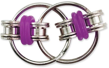 Metalen Puzzel Sleutelhanger Decompressie Bike Chain Fidget Vinger Spinner Zintuiglijke Speelgoed Geven Kinderen Beste Verlichting Speelgoed