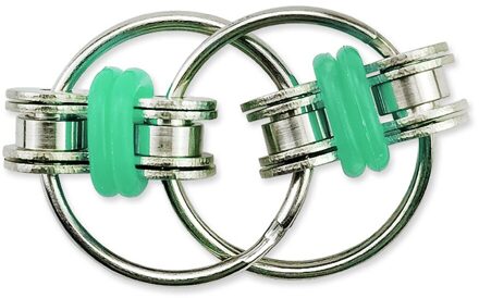 Metalen Puzzel Sleutelhanger Decompressie Bike Chain Fidget Vinger Spinner Zintuiglijke Speelgoed Geven Kinderen Beste Verlichting Speelgoed