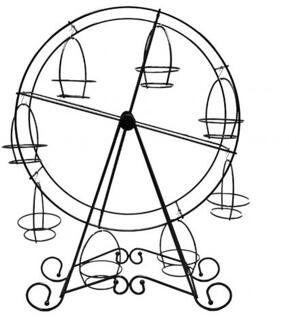 Metalen Reuzenrad Cupcake Houder Bruiloft Verjaardag Party Cake Stand Display Rack Verkoop! zwart