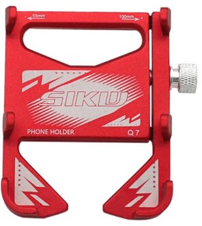 Metalen Schuif Bike Stand Fiets Houder Handvat Telefoon Mount Rack Beugel rood