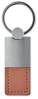 Metalen sleutelhanger columbus Bruin - One size