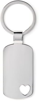 Metalen sleutelhanger Hartje