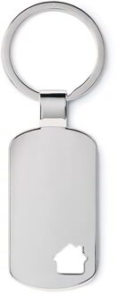 Metalen sleutelhanger Huis