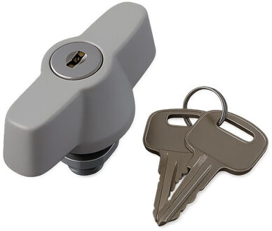 Metalen Slot voor Installatiekast - Velvalux Panoboxpro - 2 Sleutels - Grijs