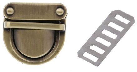 Metalen Sluiting Turn Lock Twist Lock Voor Diy Handtas Bag Purse Hardware Sluiting brons