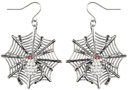 Metalen spinnenweb oorbellen voor vrouwen - Accessoires > Sieraden