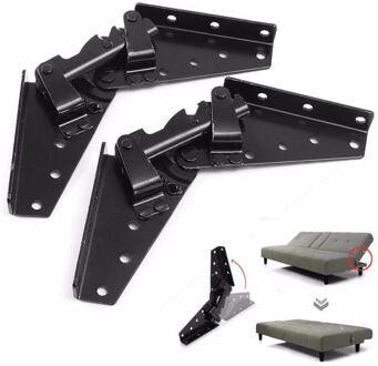 Metalen Staal Zwart Slaapbank Beddengoed Meubels Verstelbare 3-Positie Hoek Mechanisme Scharnier Hardware