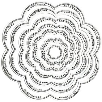 Metalen Stansmessen Cirkel Frame Stencils Voor Diy Scrapbooking Embossing Papier Wedding Kaarten Die Cuts Fotoalbum Maken Craft