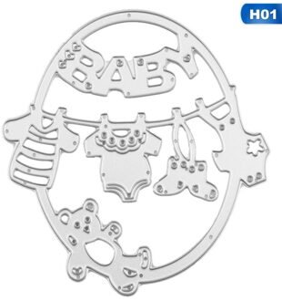 Metalen Stansmessen Voor Scrapbooking Sterft Baby Mooie Kleding Stencil Handgemaakte Papieren Kaart Maken Model Craft Decoratie