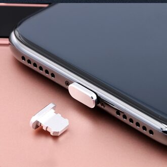 Metalen Stof Plug Micro Usb 1Pc Kleurrijke Metal Anti Dust Dock Charger Plug Stopper Cap Cover Voor Iphone X xr Max 8 7 6S Plus Telefoon 05