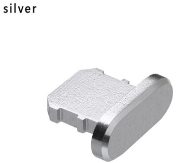 Metalen Stof Plug Poort Opladen Skin Pc Charger Port Anti Dust Plug Cap Stopper Cover Mobiele Telefoon Stof Plug Donkergrijs