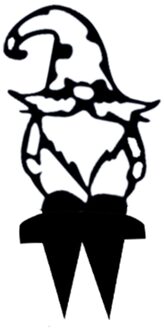 Metalen Tak Gnome Tuin Decoratie Teken Thuis Gazon Yard Decor Art Sculptuur Tuin Standbeeld Pasen Lente Decoratie