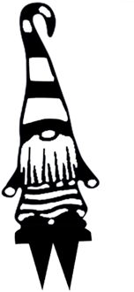 Metalen Tak Gnome Tuin Decoratie Teken Thuis Gazon Yard Decor Art Sculptuur Tuin Standbeeld Pasen Lente Decoratie