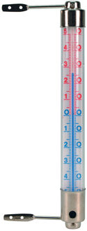 Metalen thermometer transparant voor buiten 20 cm
