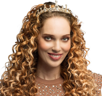 Metalen tiara Royal Julia Goud - Brons