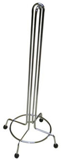 Metalen toiletrolhouder 47,5 cm - Toiletrolhouders Zilverkleurig