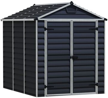 Metalen Tuinhuis Skylight - Donkergrijs - 229x185cm - Met Vloer